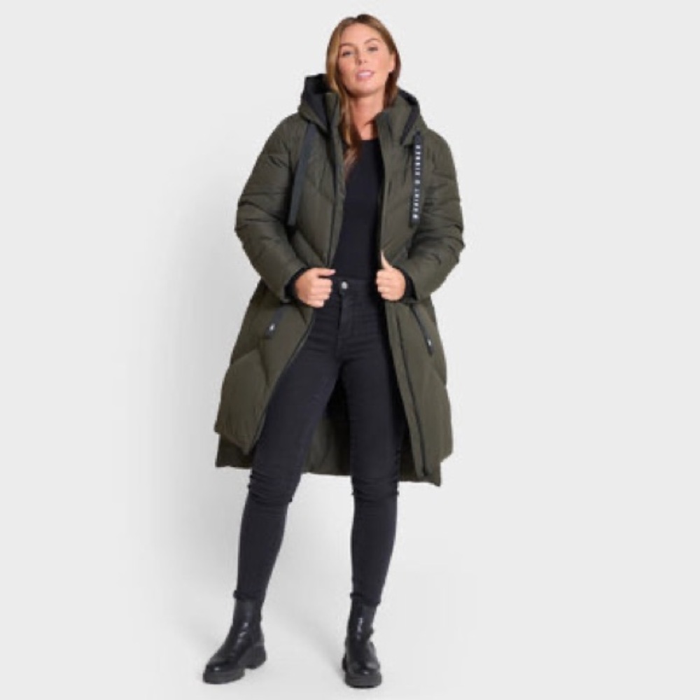 Saint & Sinner Women’s Long Padded Hooded Winter Coat